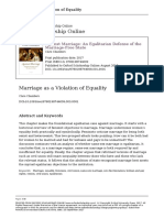 Marriage As A Violation of Equality