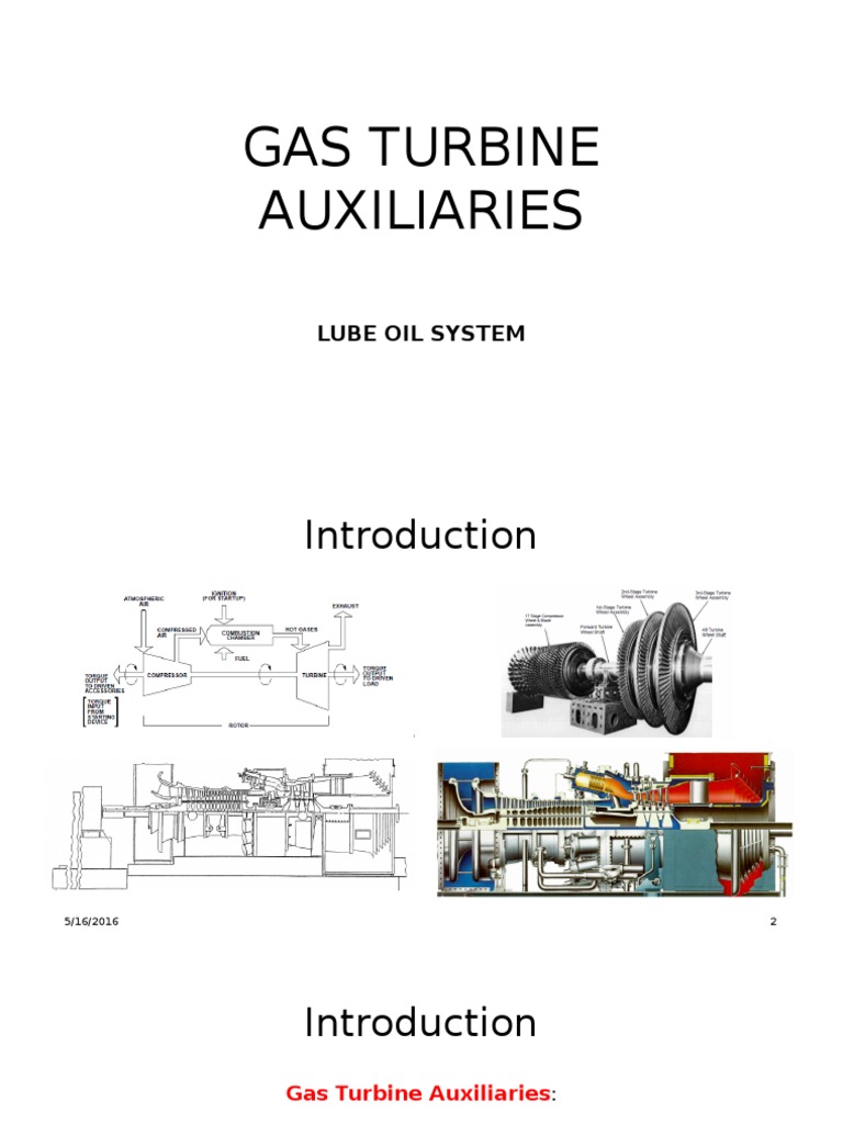 Gas Turbine Auxiliaries Lubeoilsystem PDF Lubricant Gas Turbine
