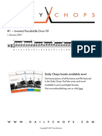 Daily Chops 1 - Inverted Paradiddle Drum Fill PDF