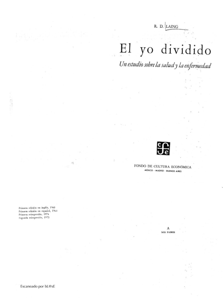 El Yo Dividido Pdf Descargar