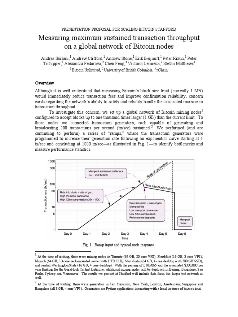 ScalingBitcoin Stanford GigablockNet Proposal | PDF | Bitcoin | Computing