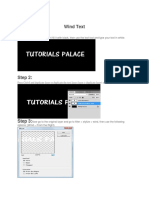 Wind Text Effect Tutorial
