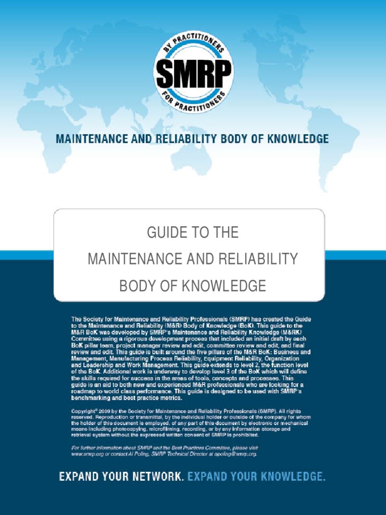 SMRP Guide To The Maintenance and Reliability Body of Knowledge