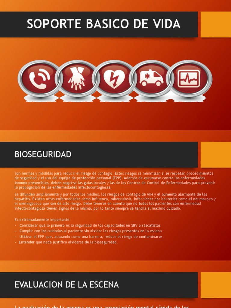 Soporte Basico de Vida PDF Reanimación