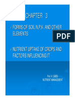 CHAPTER 3 Forms of Soil Nutrients and Plant Uptake