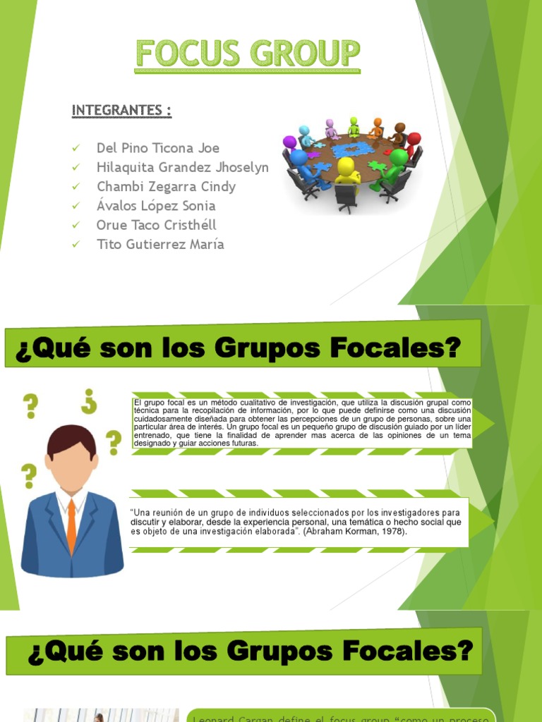Focus Group | PDF | Grupo de enfoque | Cognición