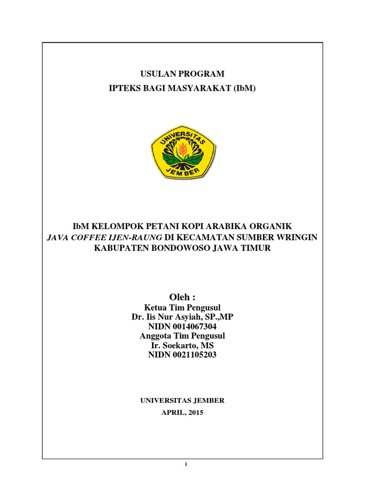 Contoh Proposal Pengabdian