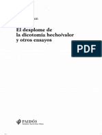 Putnam, H - El Desplome de La Dicotomía Hecho-Valor 8