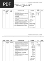 Yearly Scheme of Work Englisah Language Year 6