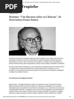 Resumo_ “Um Discurso Sobre as Ciências”, De Boaventura Sousa Santos _ Velho Trapiche