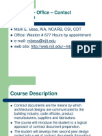 Instructor - Office - Contact Information