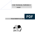 Teacher'S Guide: English For Technical Purposes 5 A1003