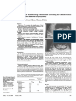 Fetal Nuchal Translucency Screening for Chromosomal Defects