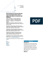 Decreased Bone Mineral Density and Increased Fracture Risk in Aging Men With or at Risk For HIV Infection