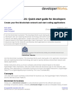 CL Ibm Blockchain 101 Quick Start Guide For Developers Bluemix Trs PDF