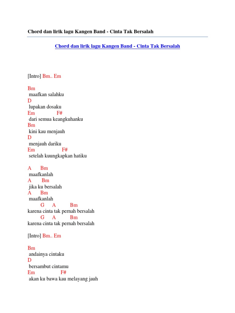 Lirik Dan Kunci Gitar Selayaknya Engkau Tahu Tebak Gambar