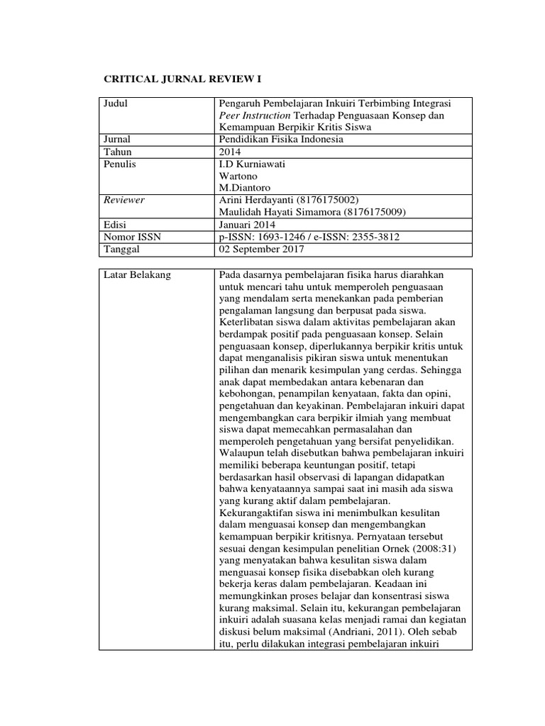 Critical Jurnal Review Metodologi