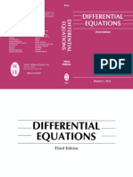 Differential Equations 3rd Edition Shepley L.ross