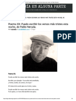 Poema XX - Pablo Neruda