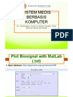Sistem Medis Berbasis Komputer: 06 - Plot Biosignal, Convert To Domain Frequency, Power Spectrum Density With Matlab