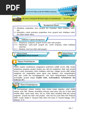  Buku  Geografi Kelas  X Kurikulum 2013 Penerbit Erlangga Pdf