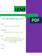 Informe de Etica N°10