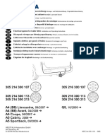 Westfalia Wiring Audi Towbar (Allroad, Etc)