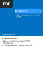 Implementing and Administering Ad Rms