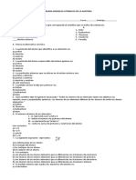 Prueba Modelos Atómicos de La Materia