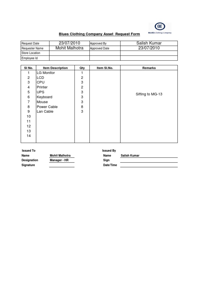 material-request-form