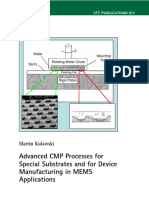 Advanced CMP Processes For Special Substrates and For Device Manufacturing in MEMS Applications