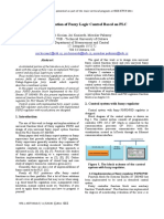 Implementation of Fuzzy Logic Control Based On PLC