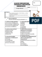 Evaluacion Secuestro-Bibliotecaria 3 Basico