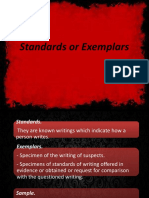 Standards or Exemplars