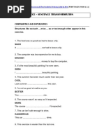 Fce - Sentence Transformation