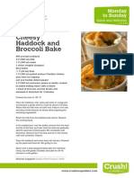 Cheesy Haddock and Broccoli Bake: Monday To Sunday
