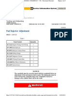 3516B Generator Set Engine Fuel Injector Adjustment SIS CATERPILLAR PDF