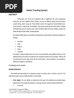 Defect Tracking System Abstract