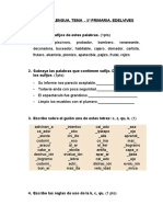 Examen de Lengua Tema 5º Primaria Edelvives