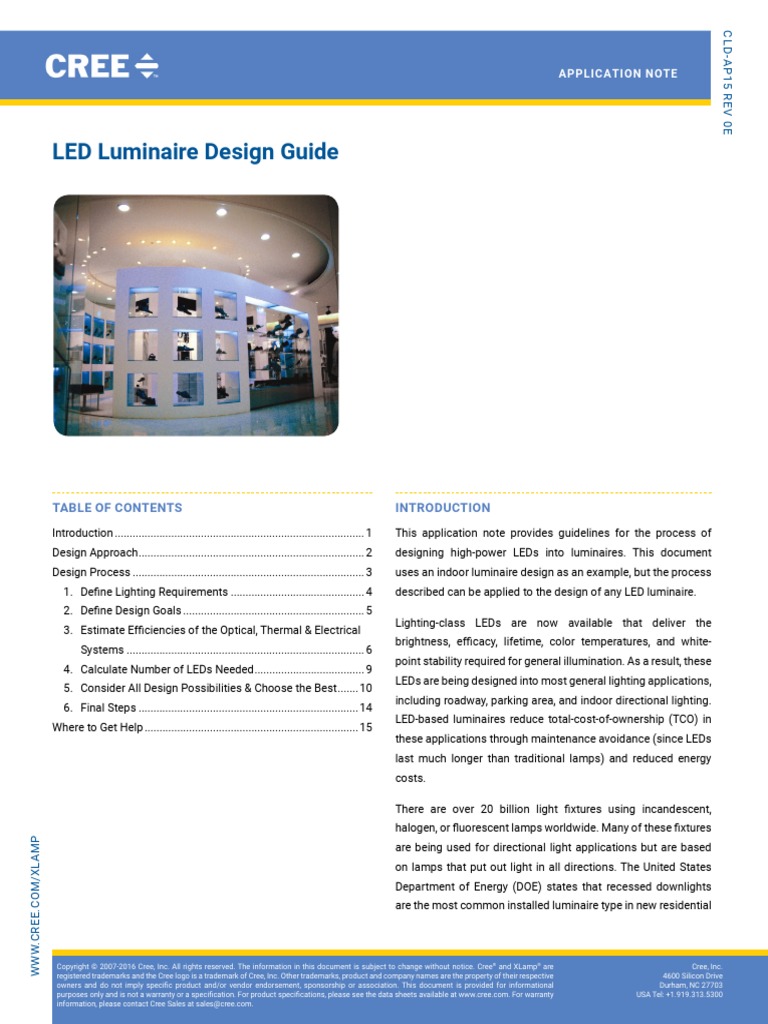LED Luminaire Design Guide PDF Light Emitting Diode Compact