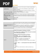 BTEC Assignment Brief: (For NQF Only)