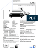 High-pressure multistage centrifugal pumps