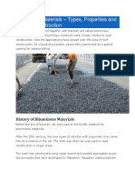 Bituminous Materials - Types, Properties and Uses in Construction