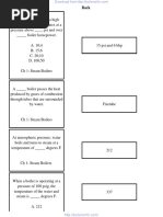 ASME High Pressure Boiler Quiz 