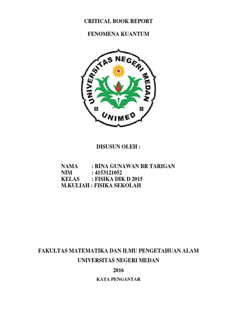 Critical Book Report Fistum Docx