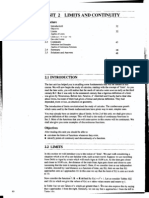 Unit 2 Limits and Continuity: Structure