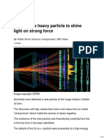 LHC Double Heavy Particle to Shine Light on Strong Force