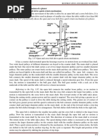 Schematically Shows The Open and Cross Belt Drive Quick Return Quick Return Mechanism of A Planer