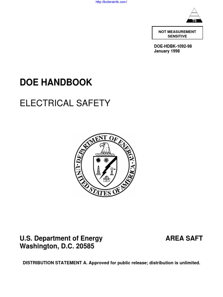 DOE Handbook Electrical Safety | PDF | Occupational Safety And Health ...