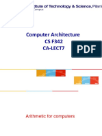 Computer Architecture CS F342 Ca-Lect7